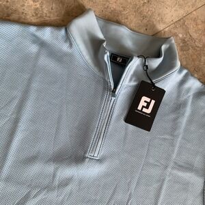 NWT FootJoy Performance Golf Tonal Block Vest Men's XL Blue Moisture Wicking